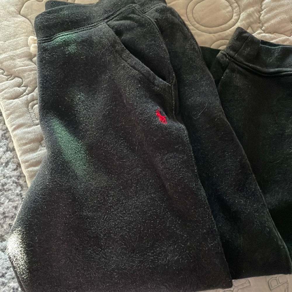 Charcoal gray polo joggers